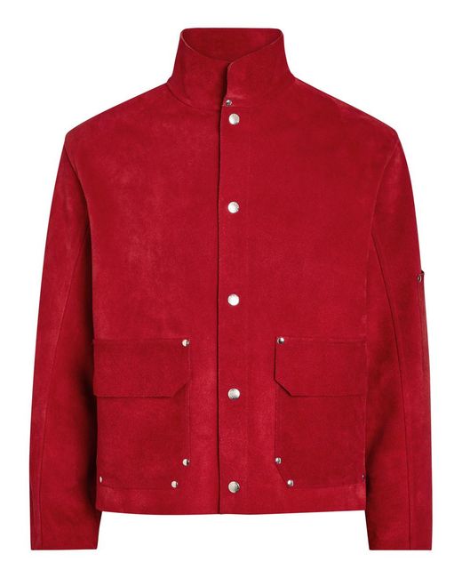 Bode Red Welding Suede Jacket for men