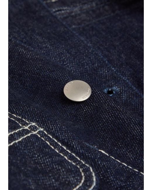 vowels Blue Patch Pocket Denim Jacket for men