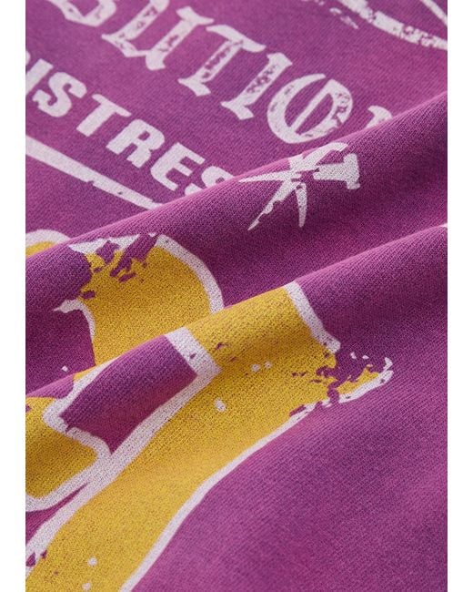 God Made Purple Retribution Printed Cotton T-Shirt for men