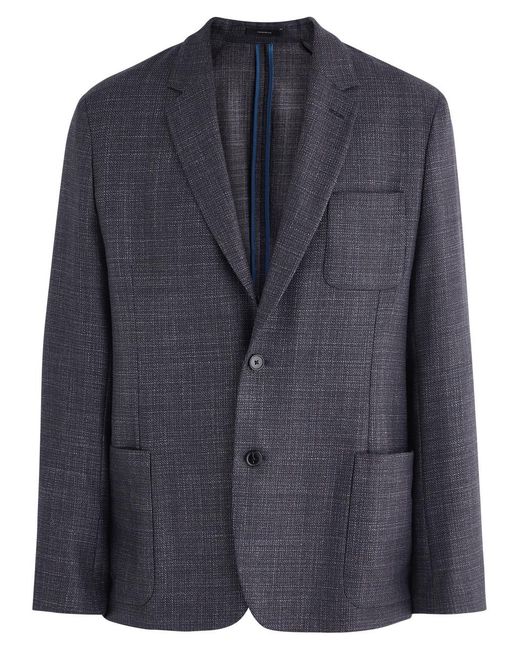 Paul Smith Blue Wool-Blend Blazer for men