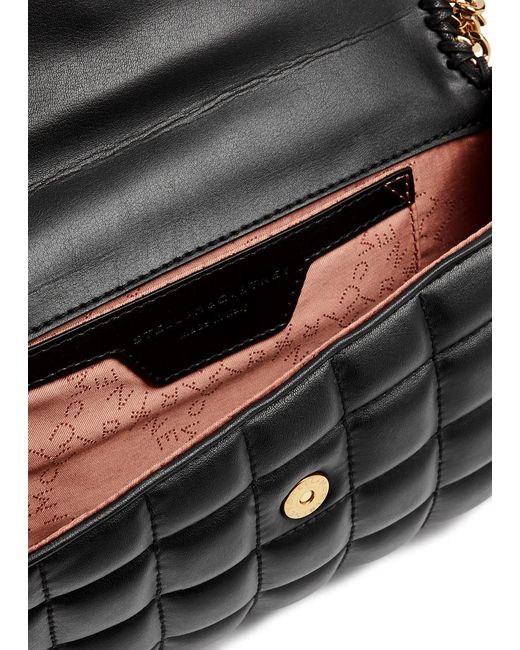 Stella McCartney Black Falabella Quilted Faux Leather Cross-body Bag