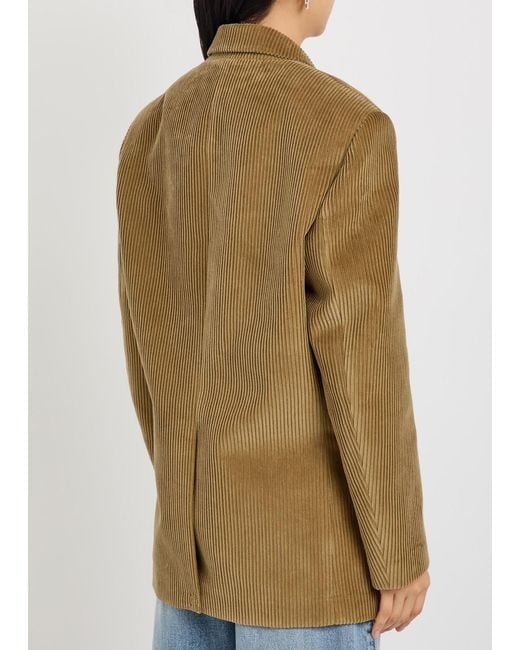 Rohe Green Oversized Corduroy Blazer