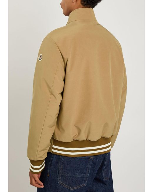 Moncler Natural Reversible Padded Woven Bomber Jacket for men