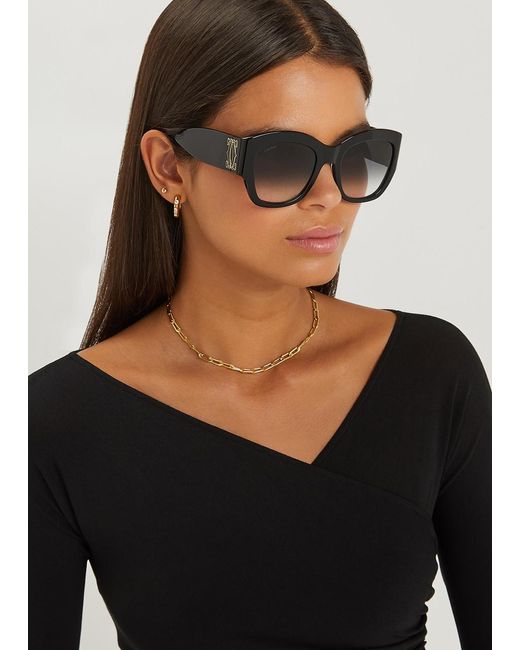 Cartier Black Signature C De Oversized Sunglasses, Sunglasses