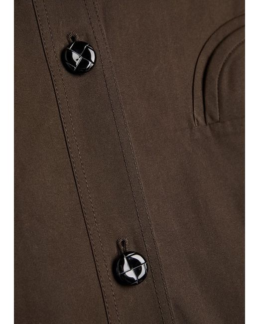 Blazé Milano Brown Basoto Belted Cotton Trench Coat