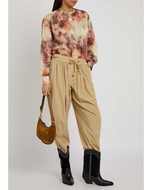 Isabel Marant Pink Mexika Printed Cotton Blouse