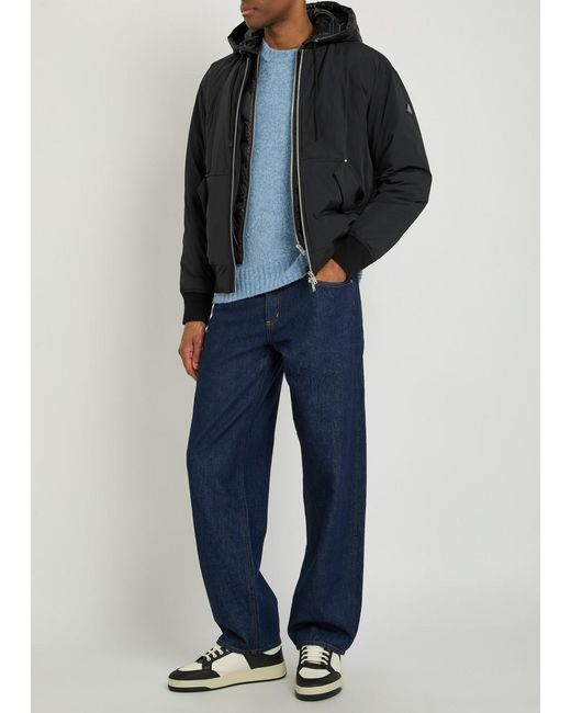 Moose Knuckles Black Brixton Padded Shell Jacket for men