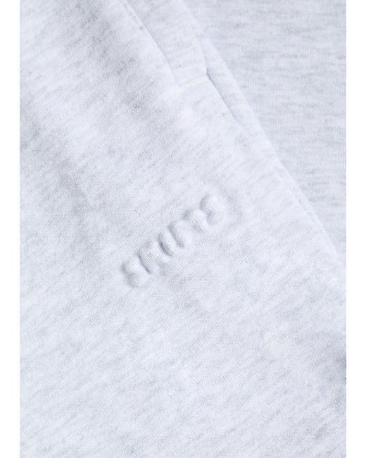 Skims White Cotton-Blend Straight-Leg Sweatpants