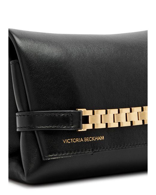 Victoria Beckham Black Chain Mini Leather Pouch