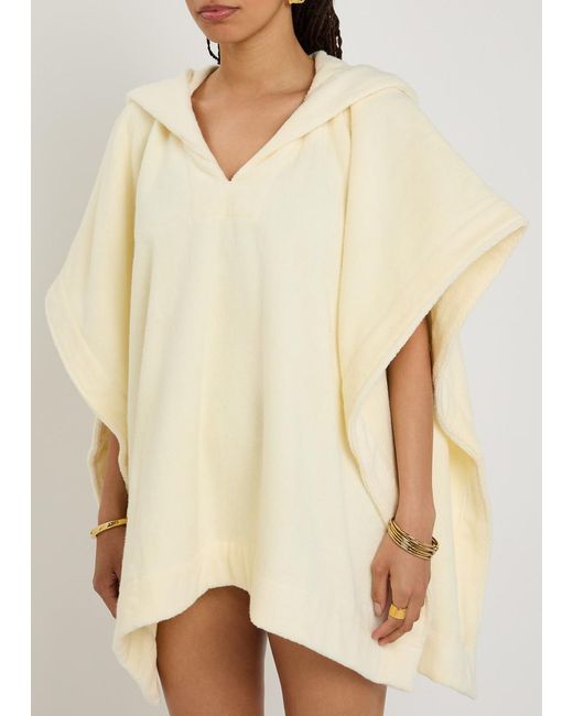 Lisa Marie Fernandez Natural Hooded Terry Beach Poncho