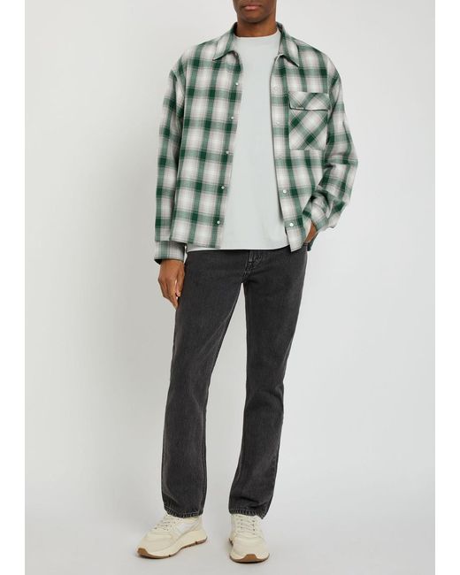 7 For All Mankind Gray Modern Straight-Leg Denim Jeans for men