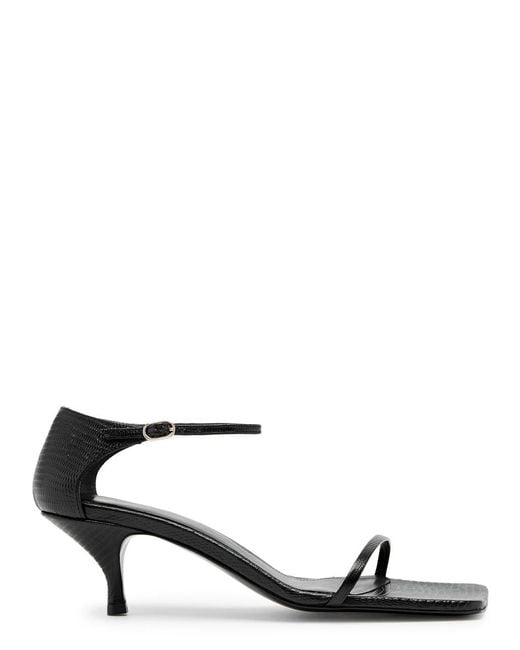 Totême  Black The Strappy 55 Leather Sandals
