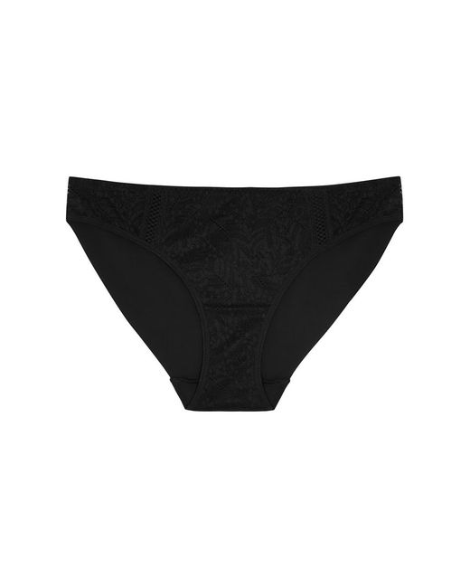 Simone Perele Black Simone Perele Comete Lace Briefs, Briefs, Lace Front Panel