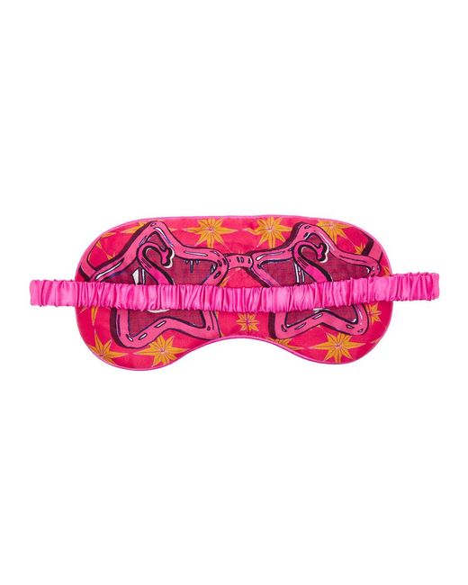 Jessica Russell Flint Pink S Is For Sunglasses Silk Eye Mask