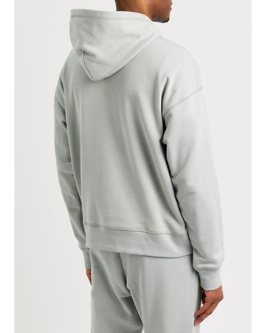 Alpha Tauri Gray Seova Hooded Cotton Sweatshirt for men