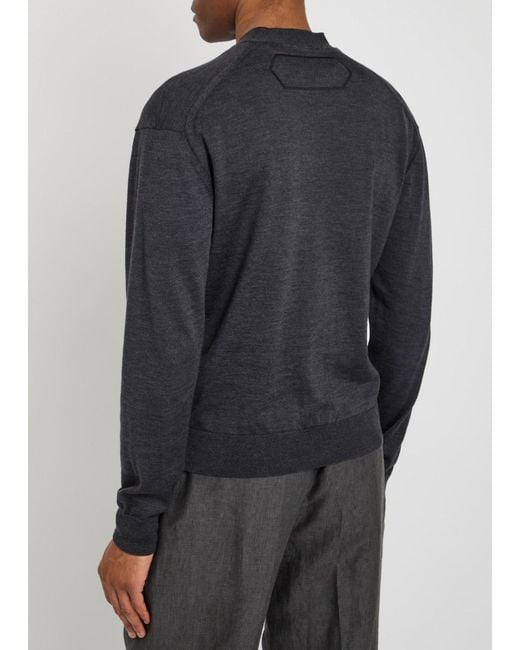 Jacquemus Blue Le Cardigan Merino Wool-Blend Cardigan for men