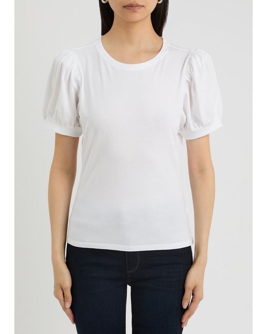 PAIGE White Matcha Cotton T-Shirt