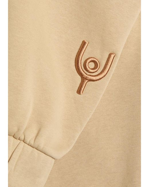 Now You Live Natural Magna Logo-Embroidered Cotton-Blend Sweatpants for men
