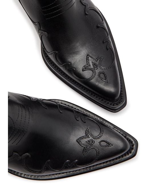 Gabriela Hearst Black Cassidy Leather Ankle Boots