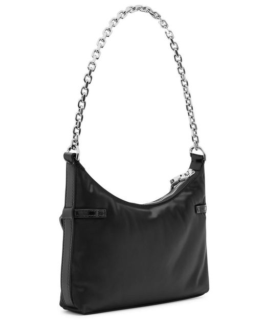 Givenchy Black Voyou Small Satin Shoulder Bag