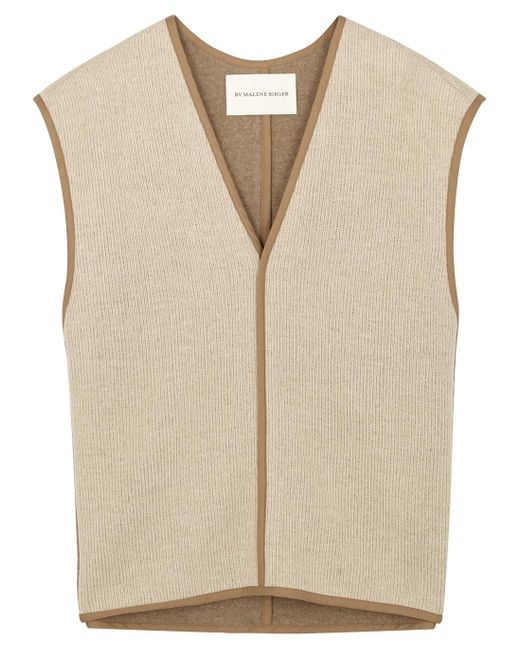 By Malene Birger Stephanie Light Brown Wool-blend Vest in Beige ...