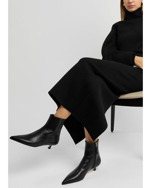Aeyde Black Sofie Leather Ankle Boots