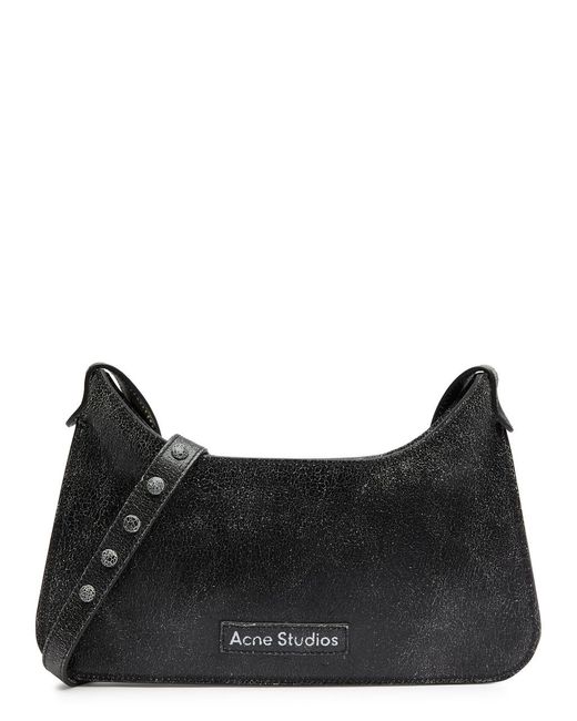 Acne Black Platt Mini Leather Shoulder Bag