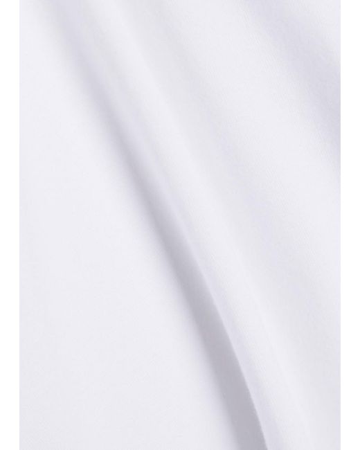 Varley White Edna Jersey Top