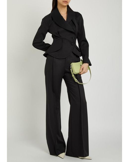Vivienne Westwood Black Wide-Leg Wool Trousers