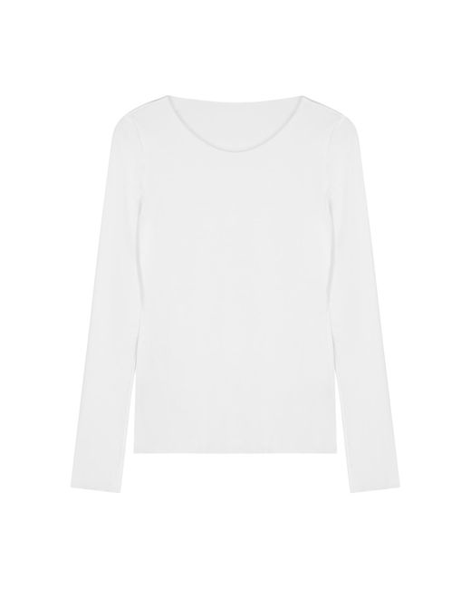 Wolford White Aurora Pure Jersey Top