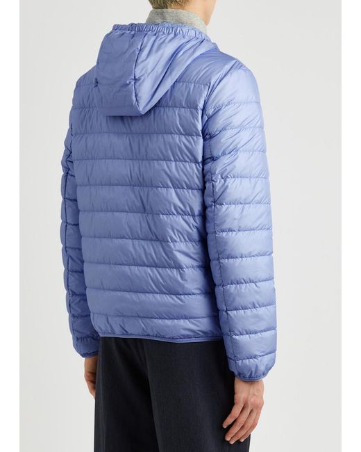 Moncler Blue Pulao Quilted Shell Jacket for men