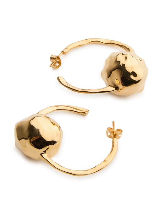 Joanna Laura Constantine Metallic Orbs 18Kt-Plated Hoop Earrings