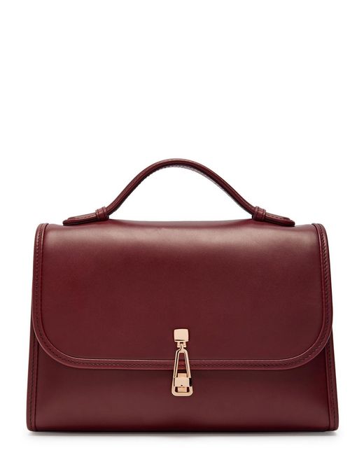 Gabriela Hearst Purple Leonora Medium Leather Top Handle Bag