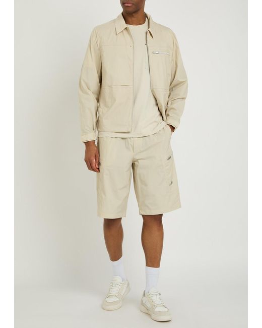 Moose Knuckles Natural Topflight Shell Cargo Shorts for men