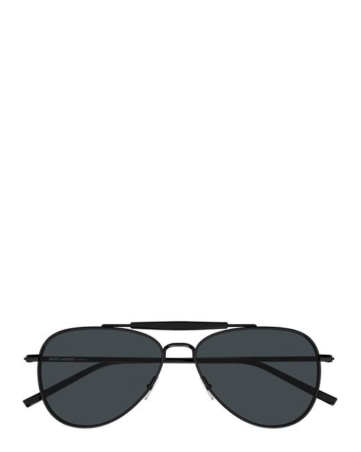 Saint Laurent Black Aviator-Style Sunglasses for men