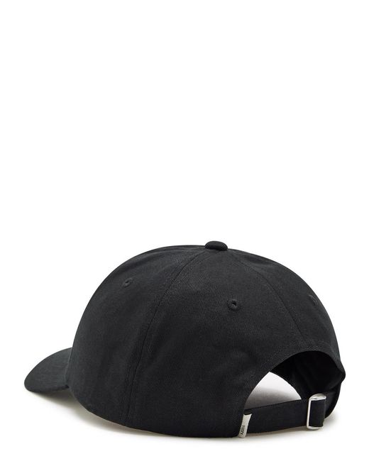 vuori Black Dad Logo-Embroidered Cotton Cap