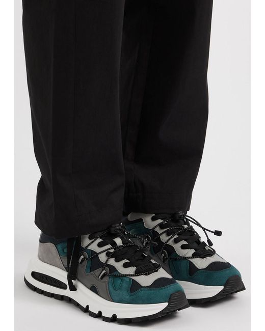 DSquared² Black Run Ds2 Panelled Mesh Sneakers for men