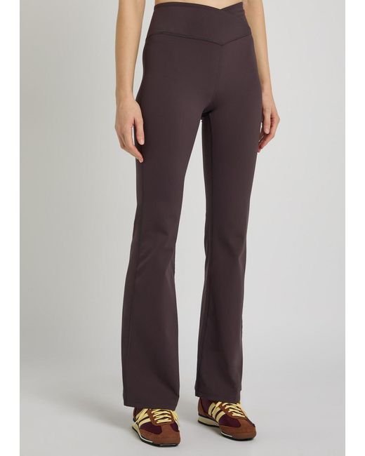 Tala Purple Dayflex Flare Stretch-Jersey Leggings