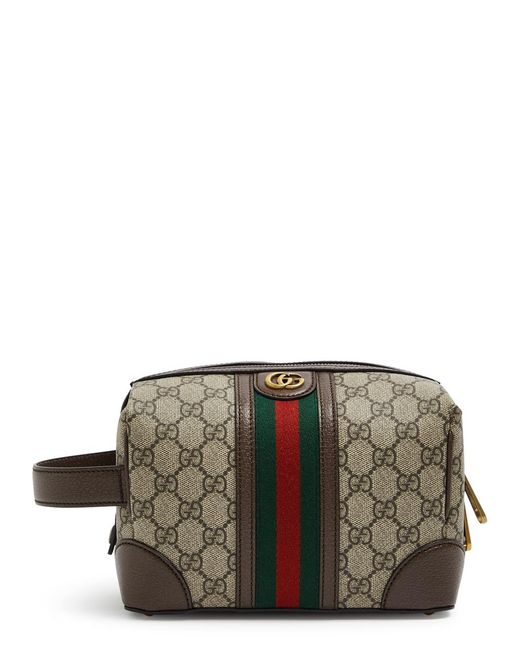 Gucci Gray gg Savoy Monogrammed Wash Bag for men