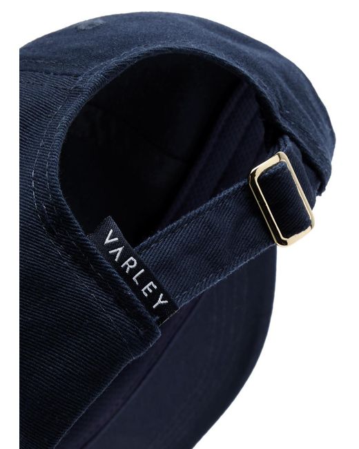 Varley Blue Noa Logo-Embroidered Cotton Cap