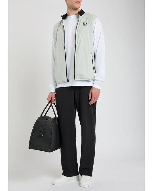 Malbon White Performance Logo-Print Shell Vest for men