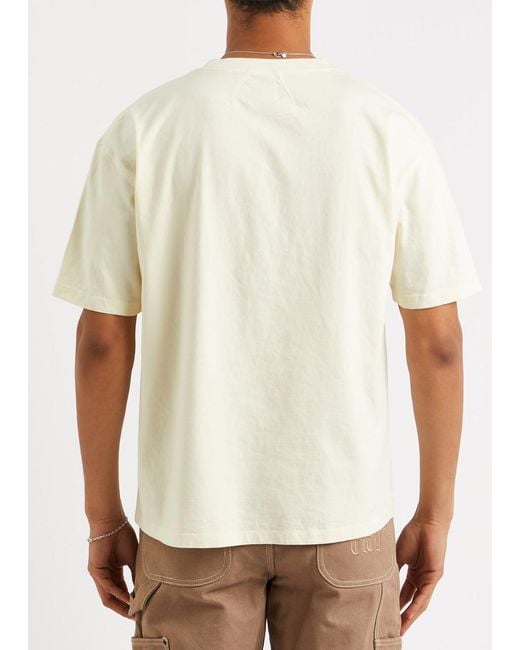 Rhude White Rossa Logo-print Cotton T-shirt for men
