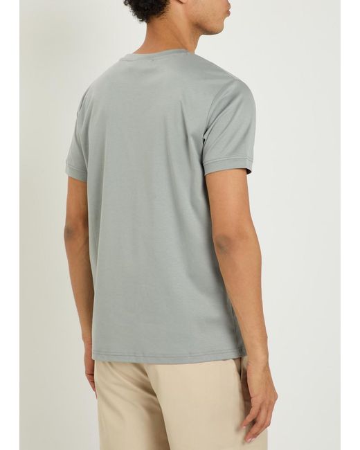 Raith Gray Crew-Neck Cotton T-Shirt for men