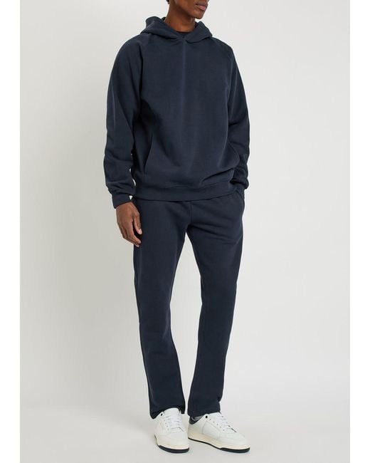 Raith Blue Axel Hooded Cotton-Blend Sweatshirt for men