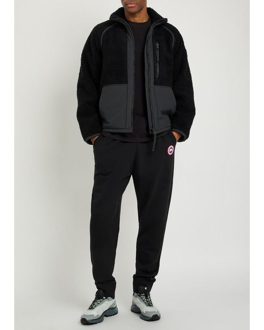 Canada Goose Black Westport Panelled Fleece Jacket for men