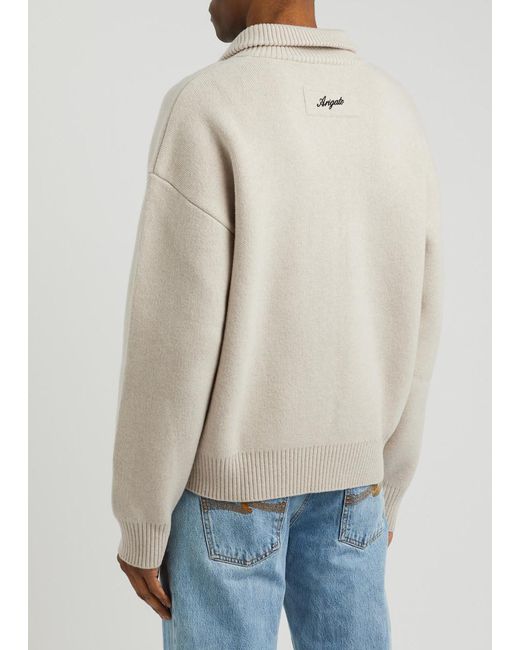 Axel Arigato White Core Wool-Blend Sweatshirt for men