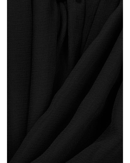 Chloé Black Velvet And Silk Maxi Dress