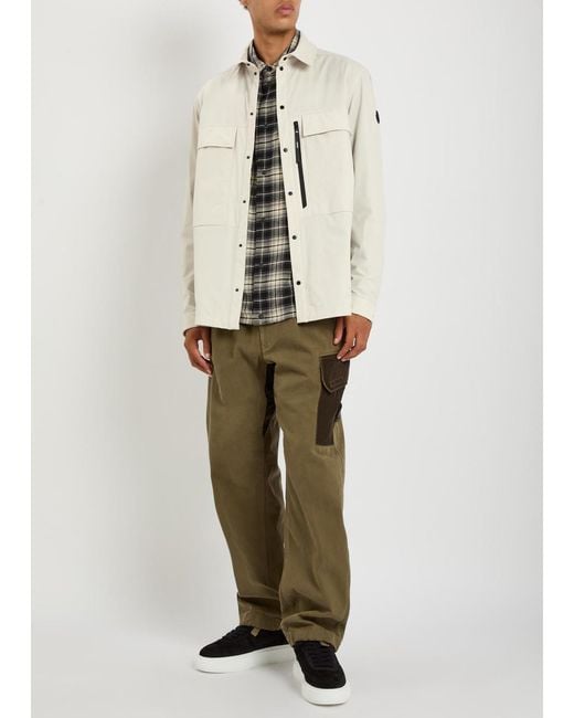 Moncler Natural Logo Shell Overshirt for men