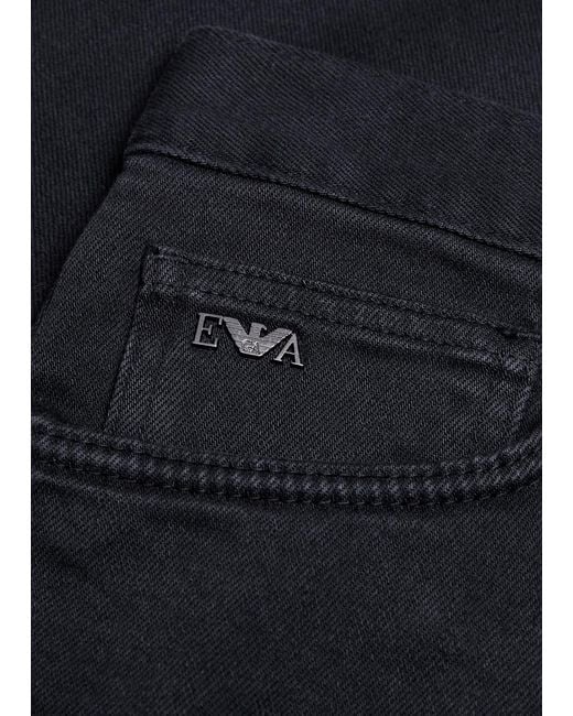 Emporio Armani Blue J76 Straight-Leg Jeans for men