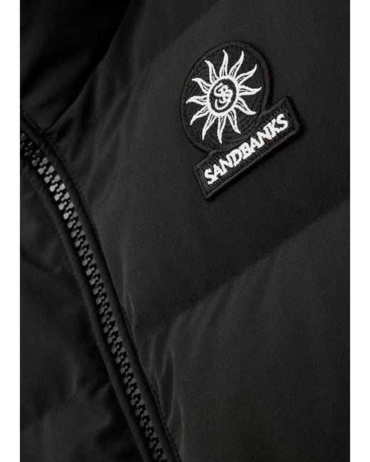 Sandbanks Black Explorer Quilted Shell Gilet for men